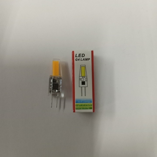 Bóng đèn led G4 dẹt, 220V, 3W loại C có nhựa bọc, ánh sáng vàng